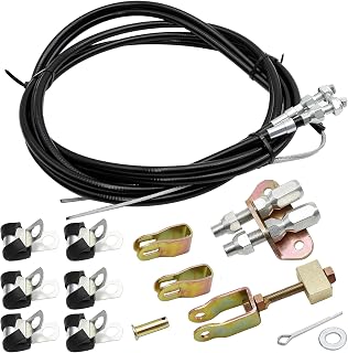 Vkinman 330-9371 Universal Emergency Parking Brake Cable Complete Kit 110" Long Cables with 97" Long Sheath E-Brake Set Replace# 140-14415-R