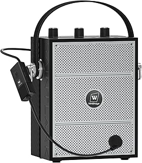 50W Voice Amplifier for Teachers, Portable PA Speaker with Microphone | Wireless Headset Mic, Bluetooth PA System for Classroom, Public Speaking,Tour Guides,Indoors & Outdoors S98