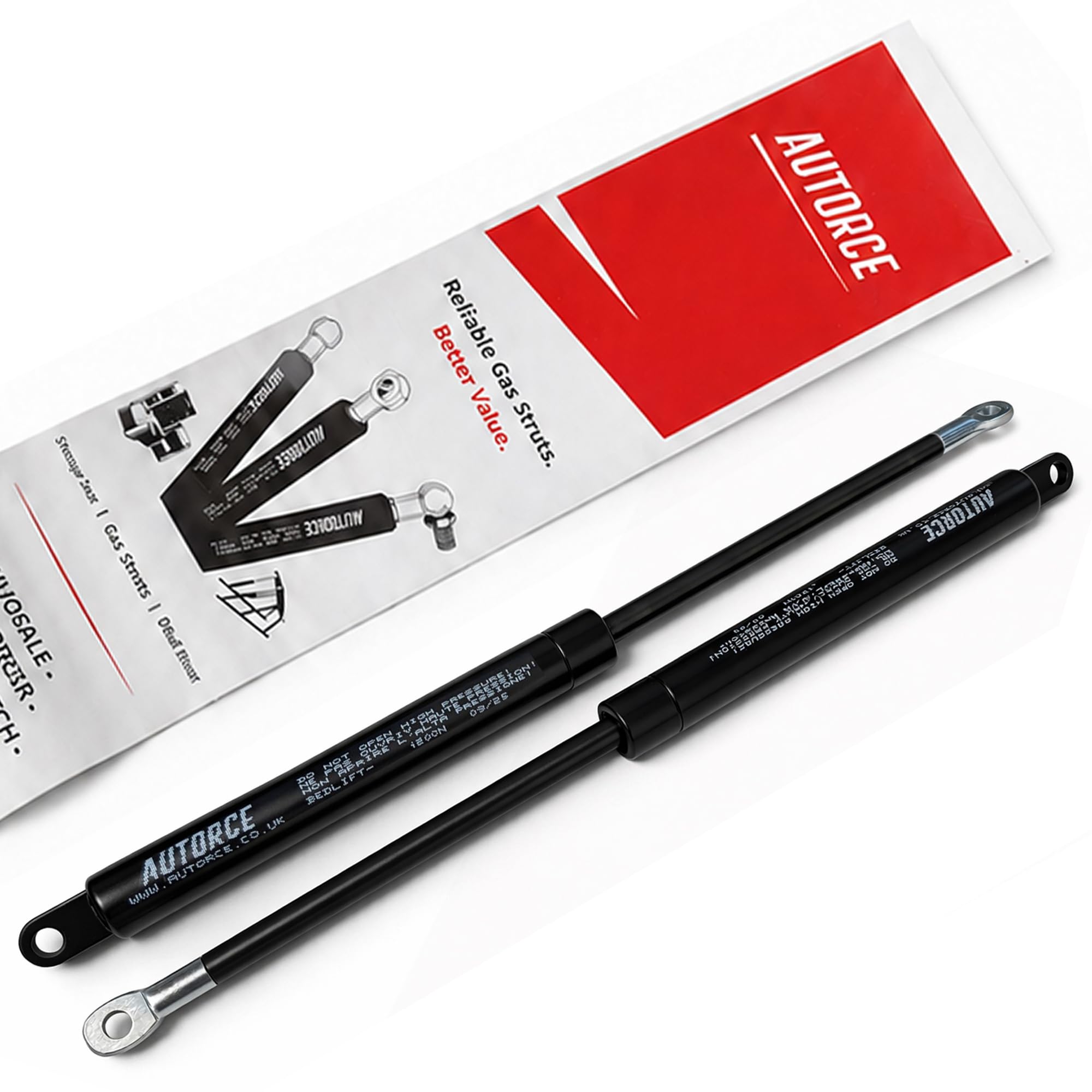 AUTORCE 2x 1200N Bed Lift Gas Struts – 540mm Open Length | For Ottoman Beds Lift