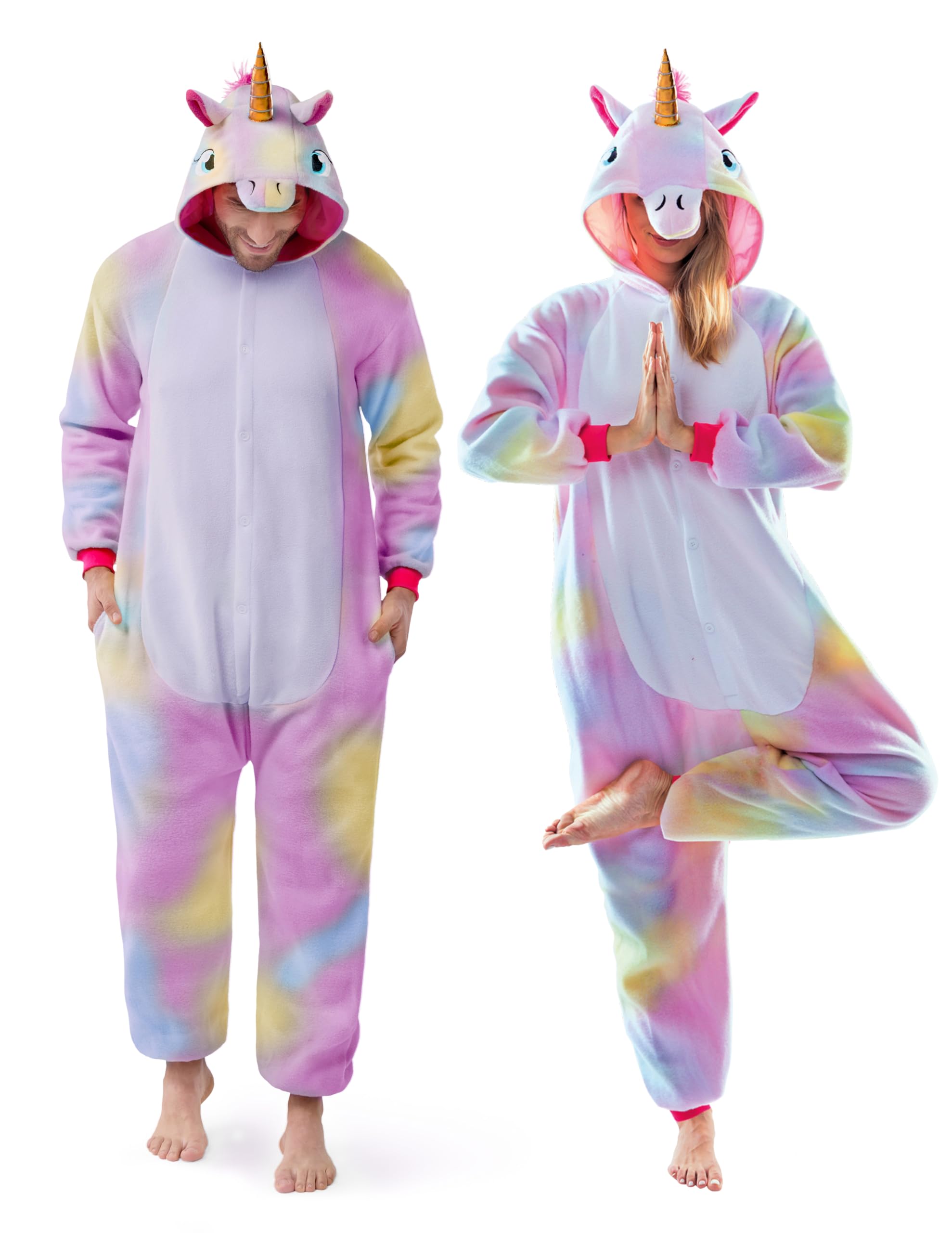 Spooktacular Creations Plush Unicorn Jumpsuit Costume Adult