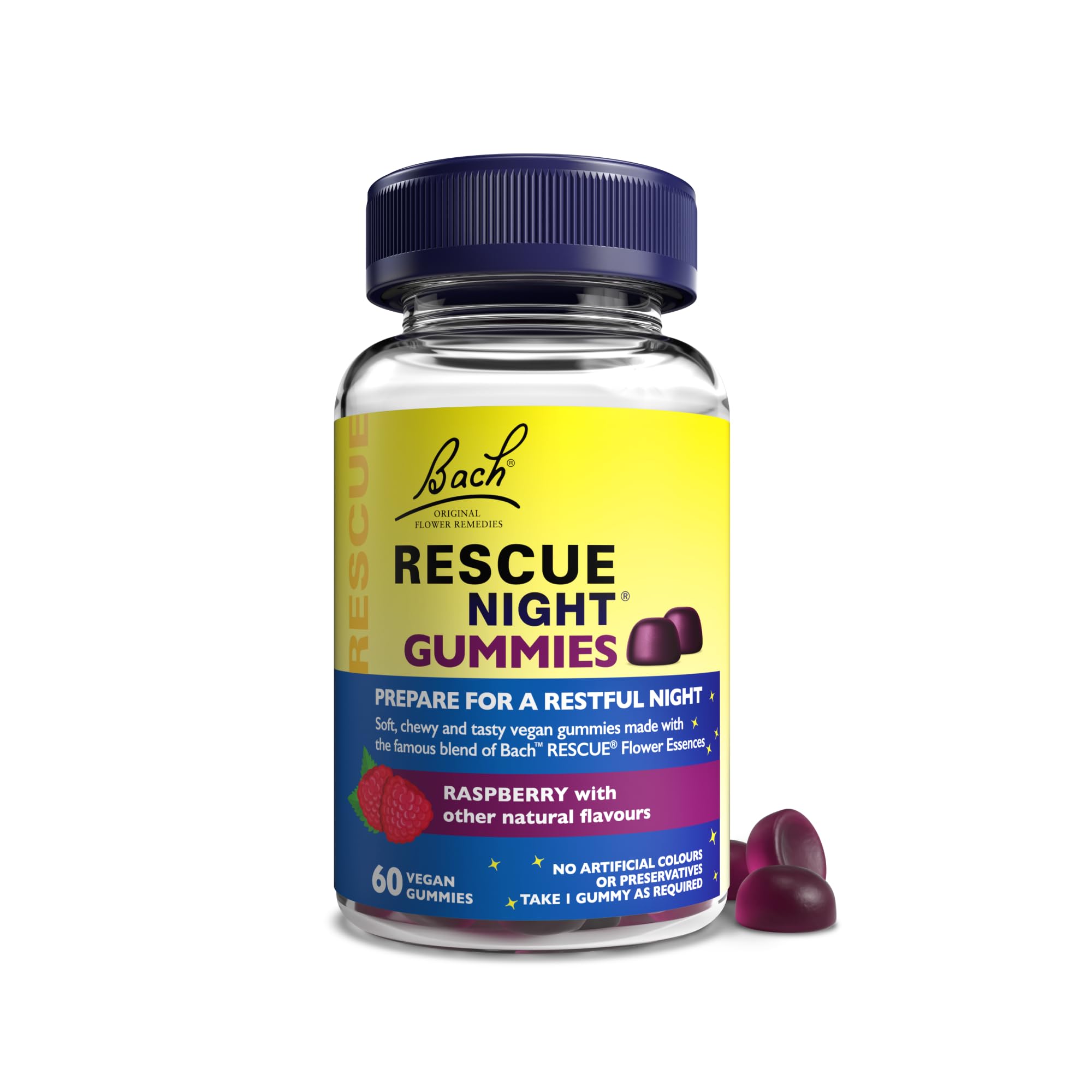 Rescue Night Gummies | Natural Bedtime Support | Bach Original Flower Essences |