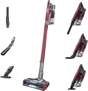 Shark Cordless Vacuum Cleaner, Red, IZ362H | HEPA Filter, Lightweight, Pet Hair Pickup, Removable Handheld, Crevice, Upholstery & Dusting Brush Included, 40-Min Runtime