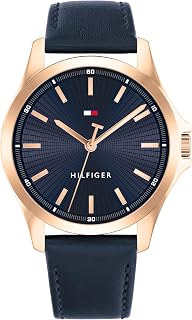 Tommy Hilfiger Bruce Men's Analogue Quartz Watch with Silicone and Stainless Steel Strap