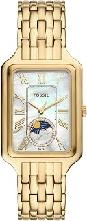Fossil Women's Raquel Quartz Stainless Steel Three-Hand Watch, Color: Gold (Model: ES5220)