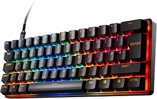 SteelSeries Apex Pro Mini Gen 3 Gaming Keyboard - 60 Percent Hall Effect Keyboard, Magnetic Keyboard with OmniPoint 3.0 Switches - Adjustable Actuation, Rapid Trigger, Rapid Tap/SOCD - English QWERTY