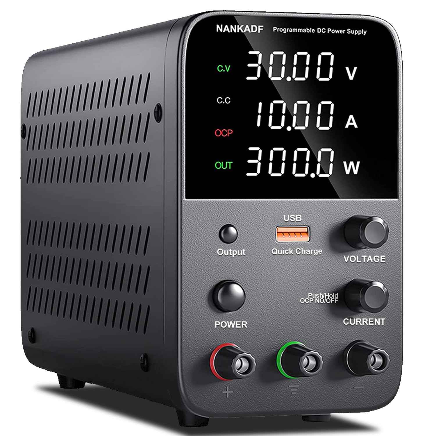 DC Power Supply Variable, Bench Power Supply with Encoder Adjustment Knob, Outpu