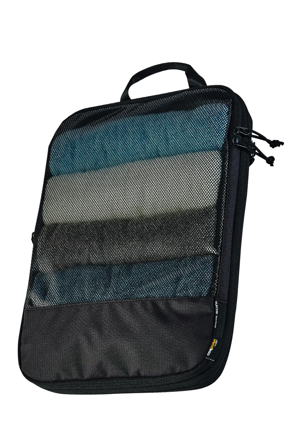 Elecom BMA-TRCS01LBK Travel Storage Bag, Compression Bag, Packing Cube, Large Si