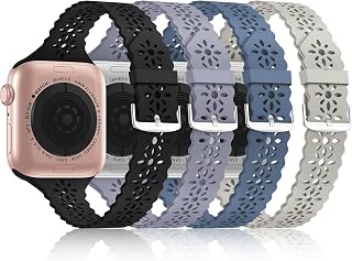 Lace Silicone Bands Compatible with Apple Watch Bands for Women