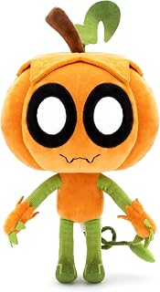 Culture Fly Dandy's World Gourdy Plush, Pumpkin Design, 12 Inch | Soft Plush Toy, Pumpkin Character Design, Officially Licensed Collectible, Vibrant Colors & Clean Embroidery