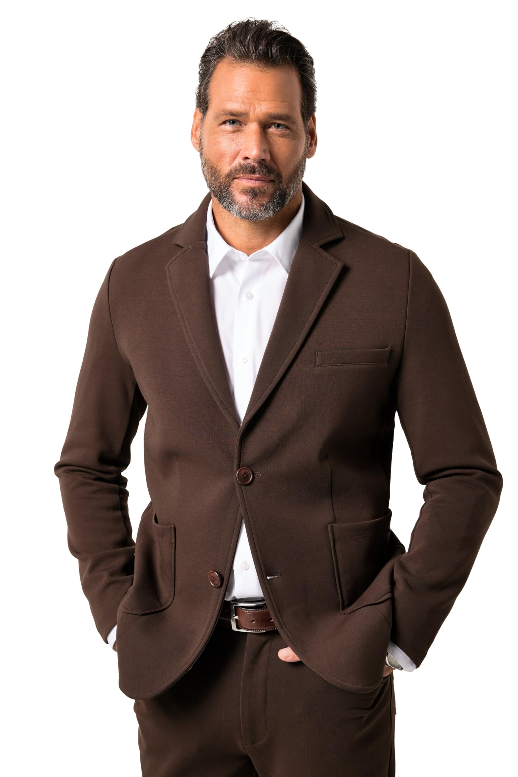 JP 1880 Men's Jersey Jacket with FLEXNAMIC® Finish, Business Collection, combina