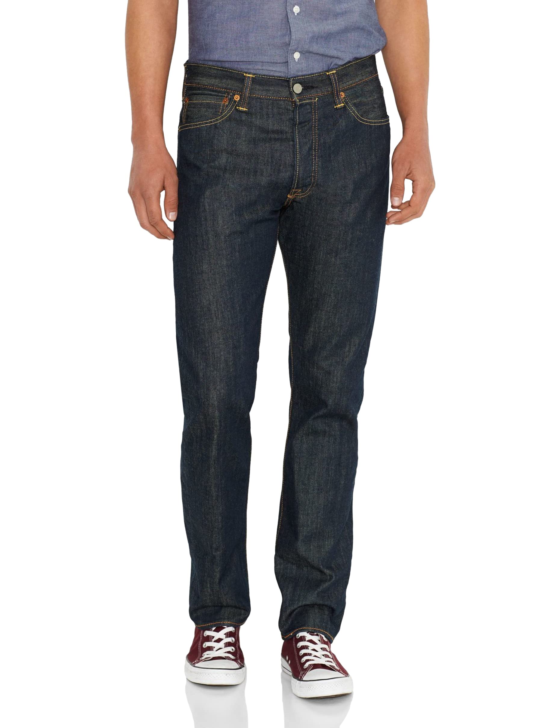 Levi's Men's Jeans 501 Original with Button Placket, Straight Fit