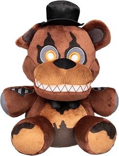 Jazwares Five Nights at Freddy’s Nightmare Freddy 8-Inch Plush | Soft Material and Glow-In-The-Dark Eyes