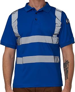 A-SAFETY Hi Vis Safety Daily Work Construction Yellow Orange Pink Blue Black Polo Shirts for Men for Women