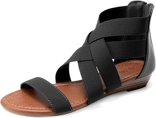 DREAM PAIRS Women's Strappy Flats Sandals