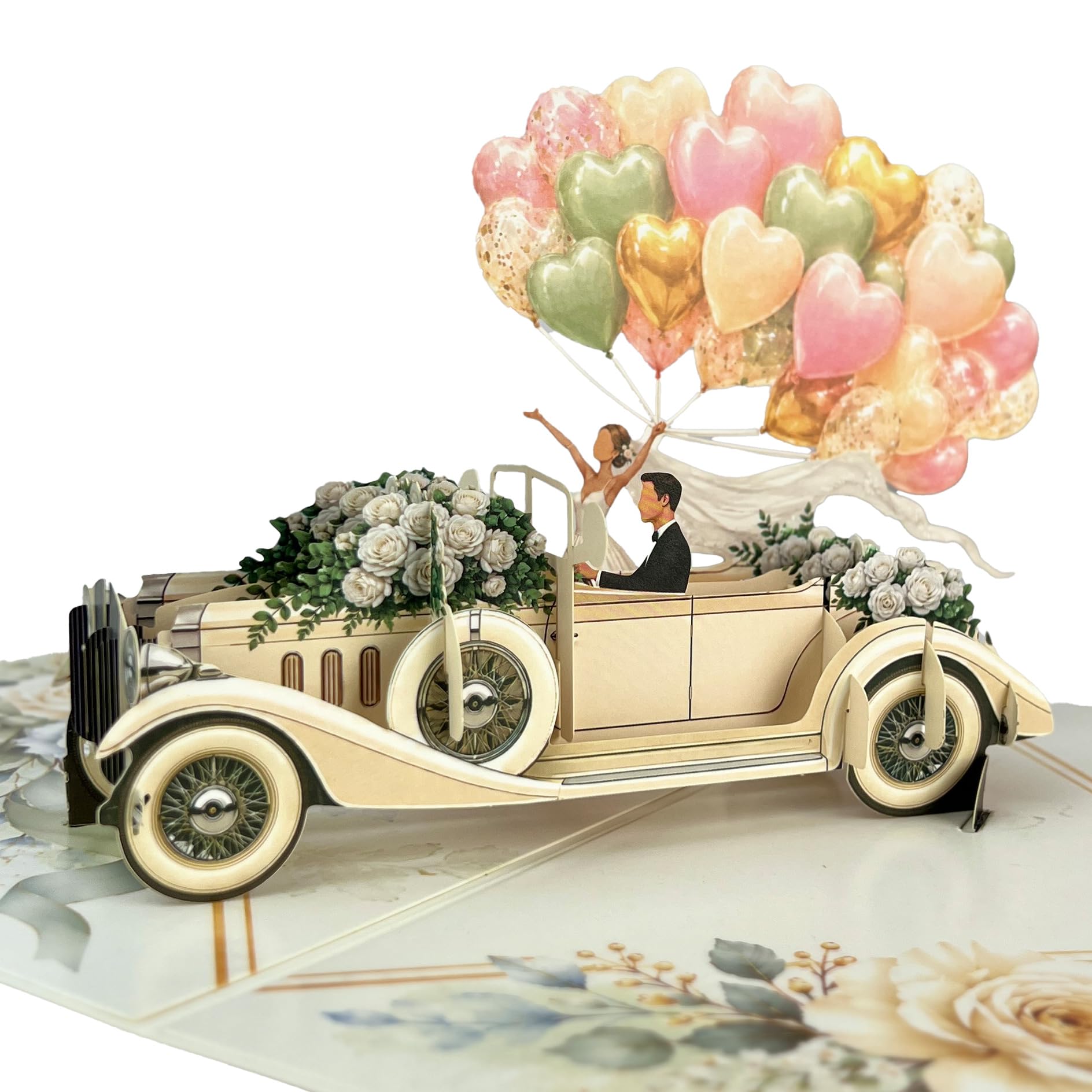 SwammCard 3D Pop Up Wedding Card for Newlywed Couple | Premium Paper Craftsmansh