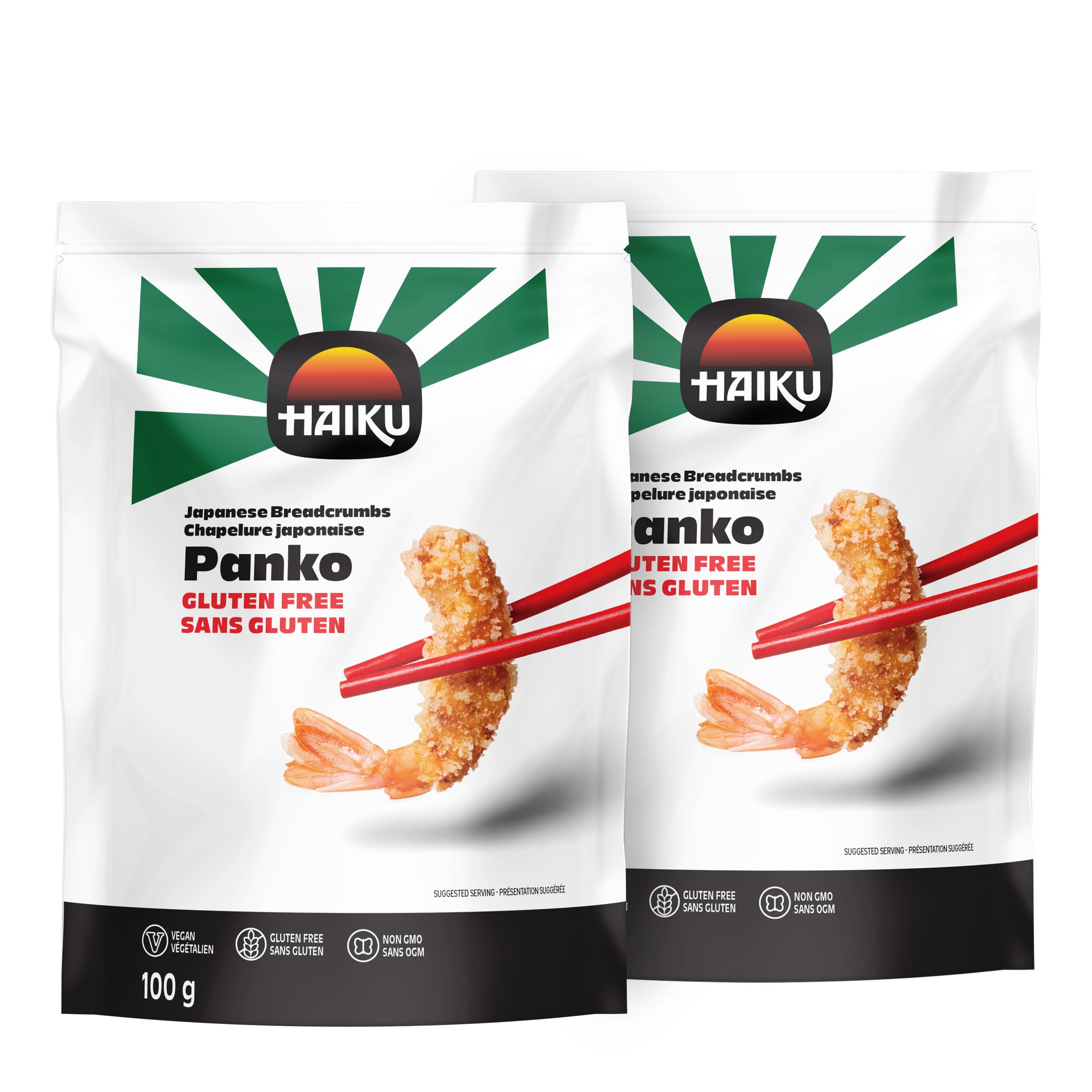 Haiku Japanese Panko Breadcrumbs, Gluten Free, 100% Japanese Urichi Rice, Vegan,