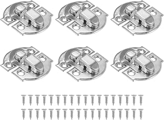 Small Metal Toggle Latch 6 Pack Vintage Latch Latch with Screw Mounting for Ordinary Wooden Box Jewelry Cabinet Tool Box Silver
