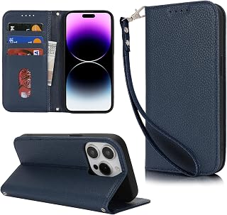 【Hamany】 対応 iphone 16 pro max ケース 手帳型 iphone16プロマックスケース カード収納 -ブルー