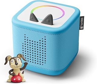 Toniebox 2 Audio Player Starter Set for Kids 1+, Sky Blue | Portable Screen-free Audio Player | Stories, Music, Games | Playtime Puppy: Favorite Children’s Songs | Gift for Kids 1-12+