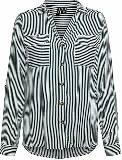 VERO Moda Women's Vmbumpy L/S Shirt New Noos Blouse (Pack of 1)