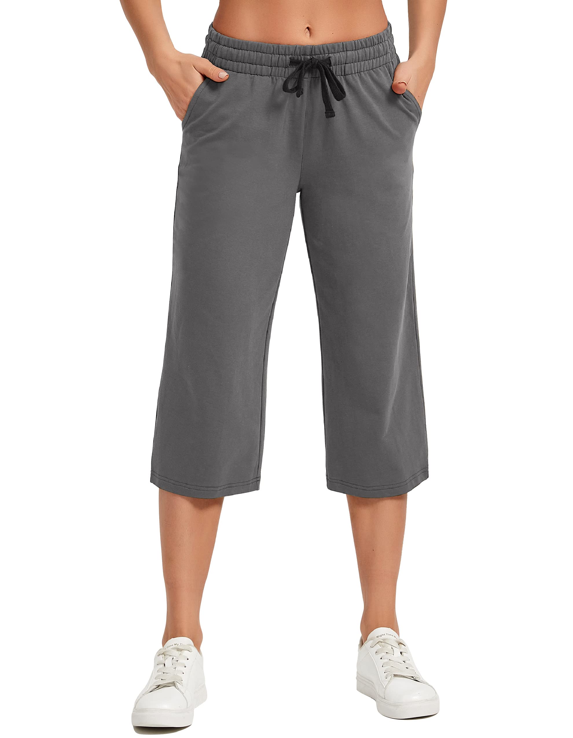 SPECIALMAGIC Women's Capri Pants Cotton Capri Sweatpants