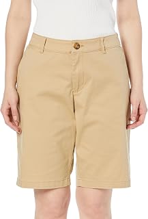 [Amazon Essentials] Bermuda Women's Chino Shorts Mid Rise Slim Fit