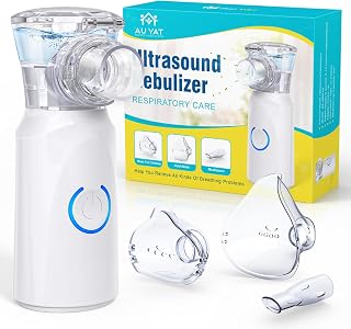 Portable Quiet Aerosol Aerosol Machine for Adults and Children, Rechargeable Portable Aerosol with 2 Masks and Snorkel, 2 Adjustable Modes, Aerosol Device for Travel and Home Use