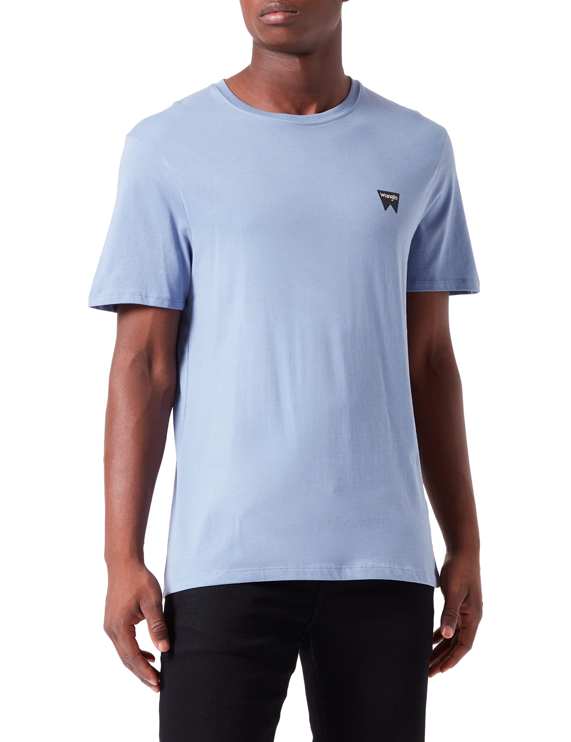 Wrangler - Men's T Shirt - Regular Fit - Sign Off Tee - Faded Black