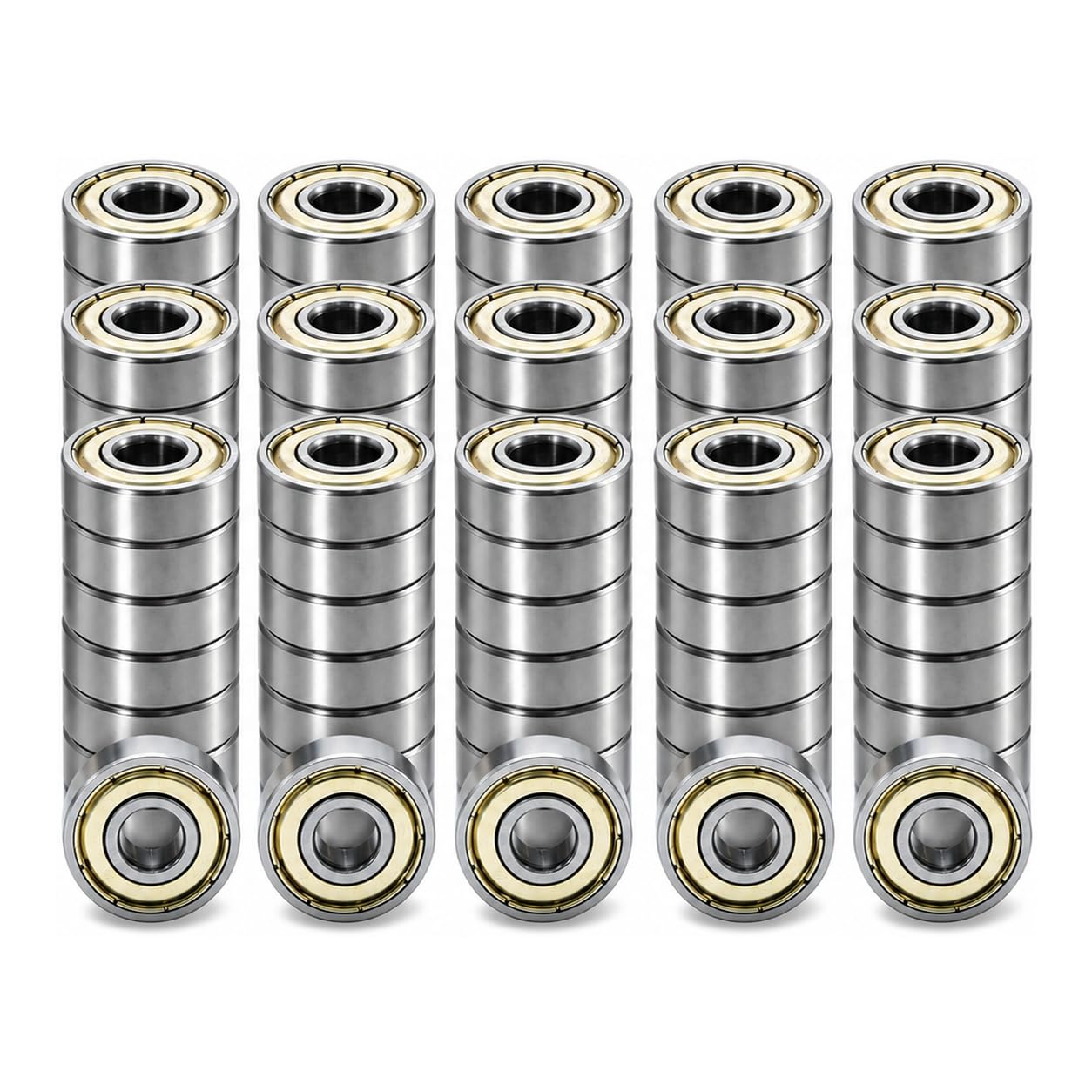 50pcs 608ZZ Bearings, 8x22x7mm Skateboard Bearings — ABEC-7 Precision 608 Ball B