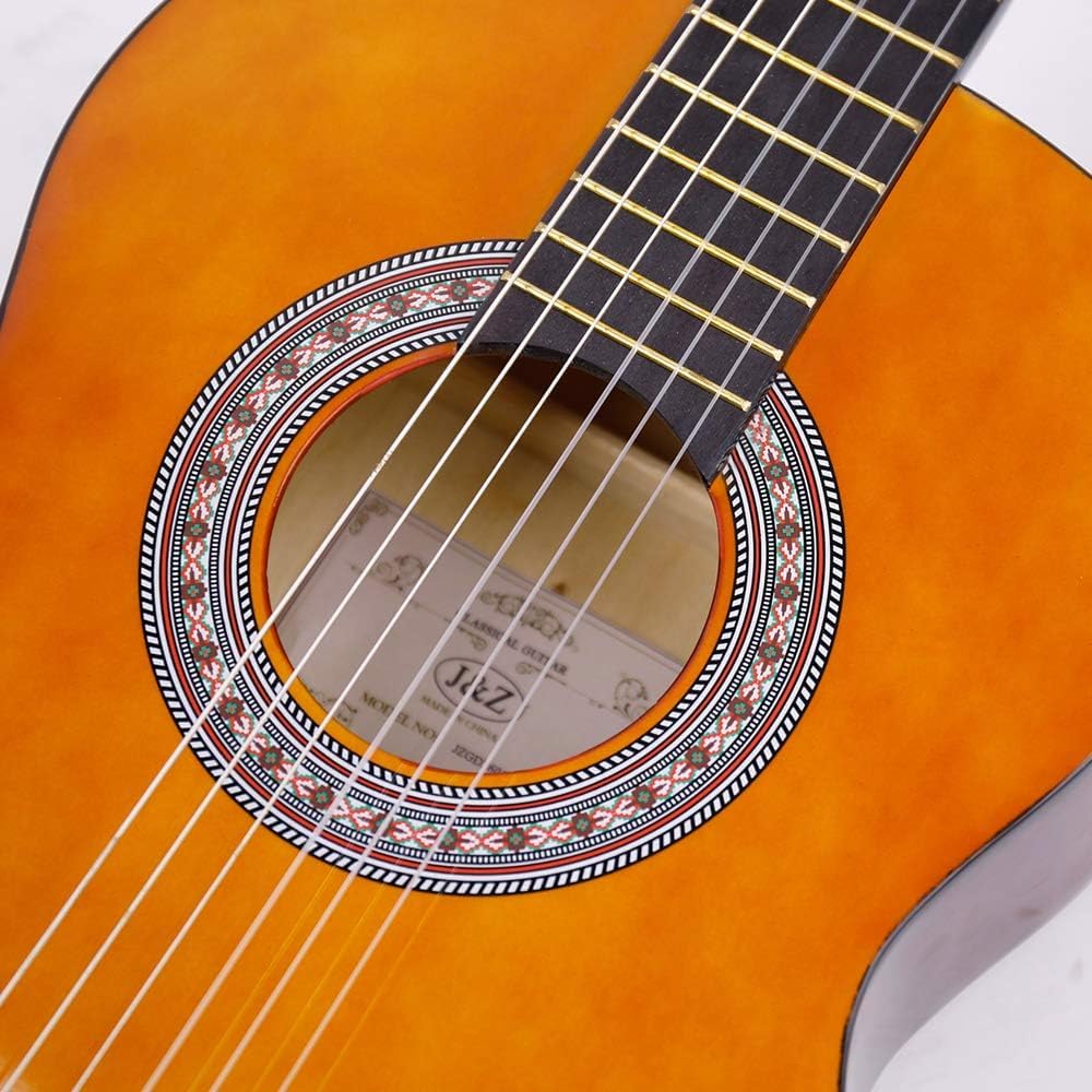 J&Z Classical Guitar Acoustic Guitar Nylon Strings with Tuner Strap Gigi Bag Wip