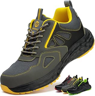 ISOOUS Safety Shoes Men Women Lightweight Work Shoes