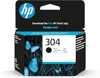 HP 304 Black, N9K06AE, Original 120 Page Cartridge, Compatible with DeskJet 2200, 2600, 3700 Series and HP Envy 5050 Series Printers | Compatibile con HP DeskJet 2620, 2630, 3720, 3730, 3750, 3760, HP Envy 5010, 5020, 5030, 120 pagine (N9K06AE)