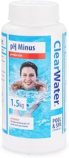 Clearwater pH Minus Decreaser – 1.5 kg Granules for Spa, Hot Tub & Swimming Pool Water Treatment, Lowers pH & Improves Water Balance