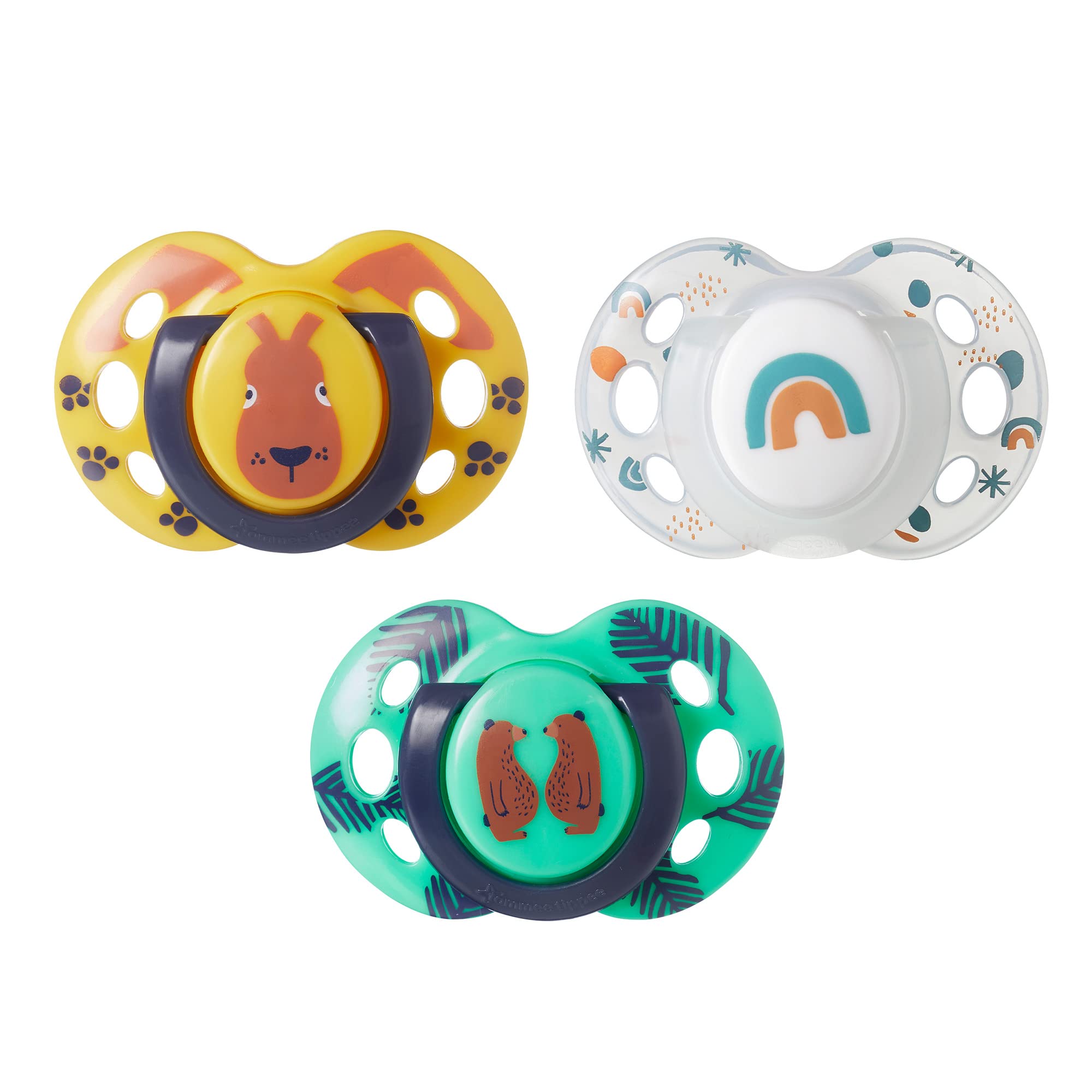 Tommee Tippee Fun Style Day & Night Pacifier, 18-36 Months, Pack of 3 | Includes