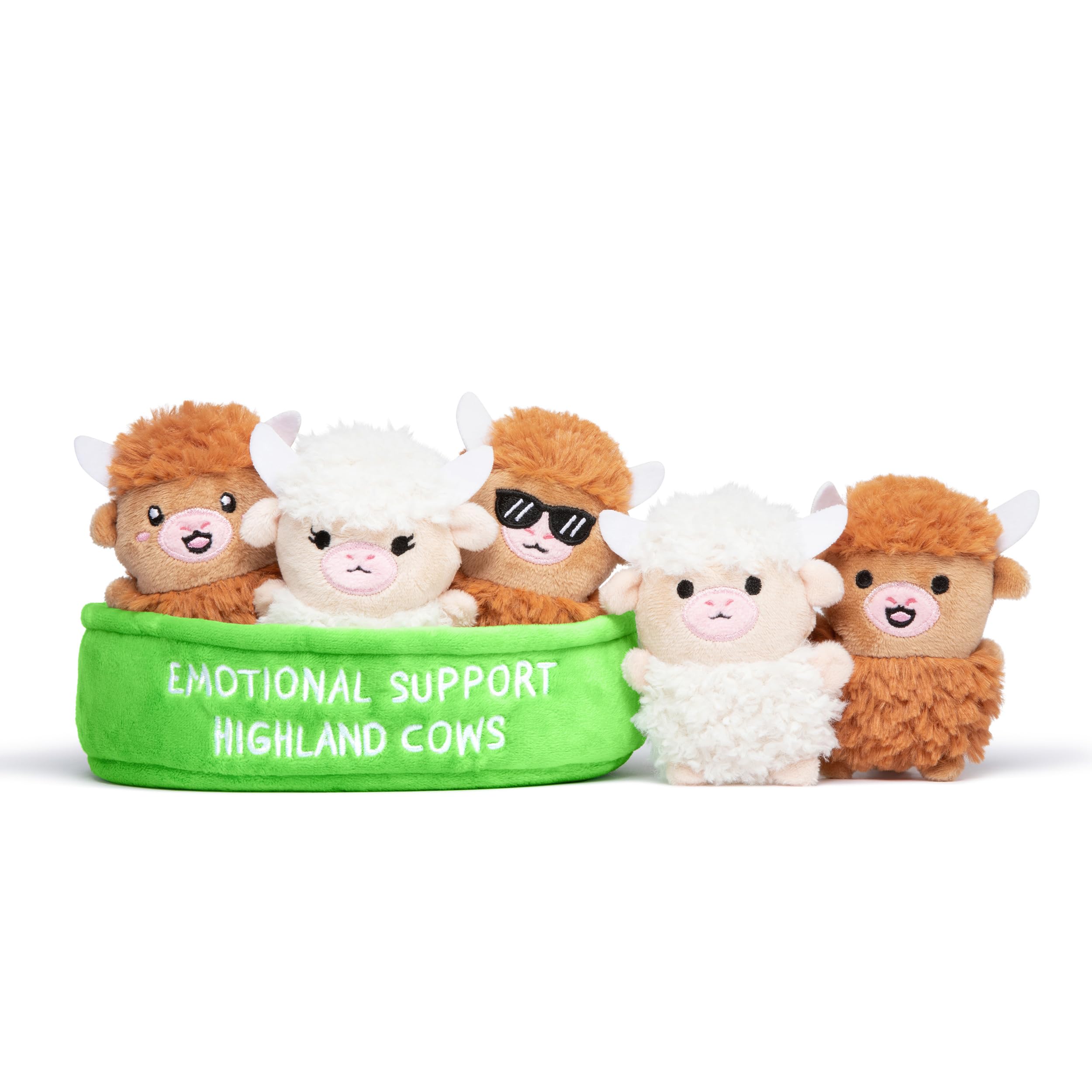 Emotional Support Highland Cows, Cuddly Stuffed Animals by Relatable | Plushies 