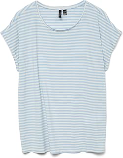 Vero Moda Vmava SS Top Stripe Ga Jrs Noos Vmava SS Top Stripe Ga Jrs Noos Women's (Pack of 1)