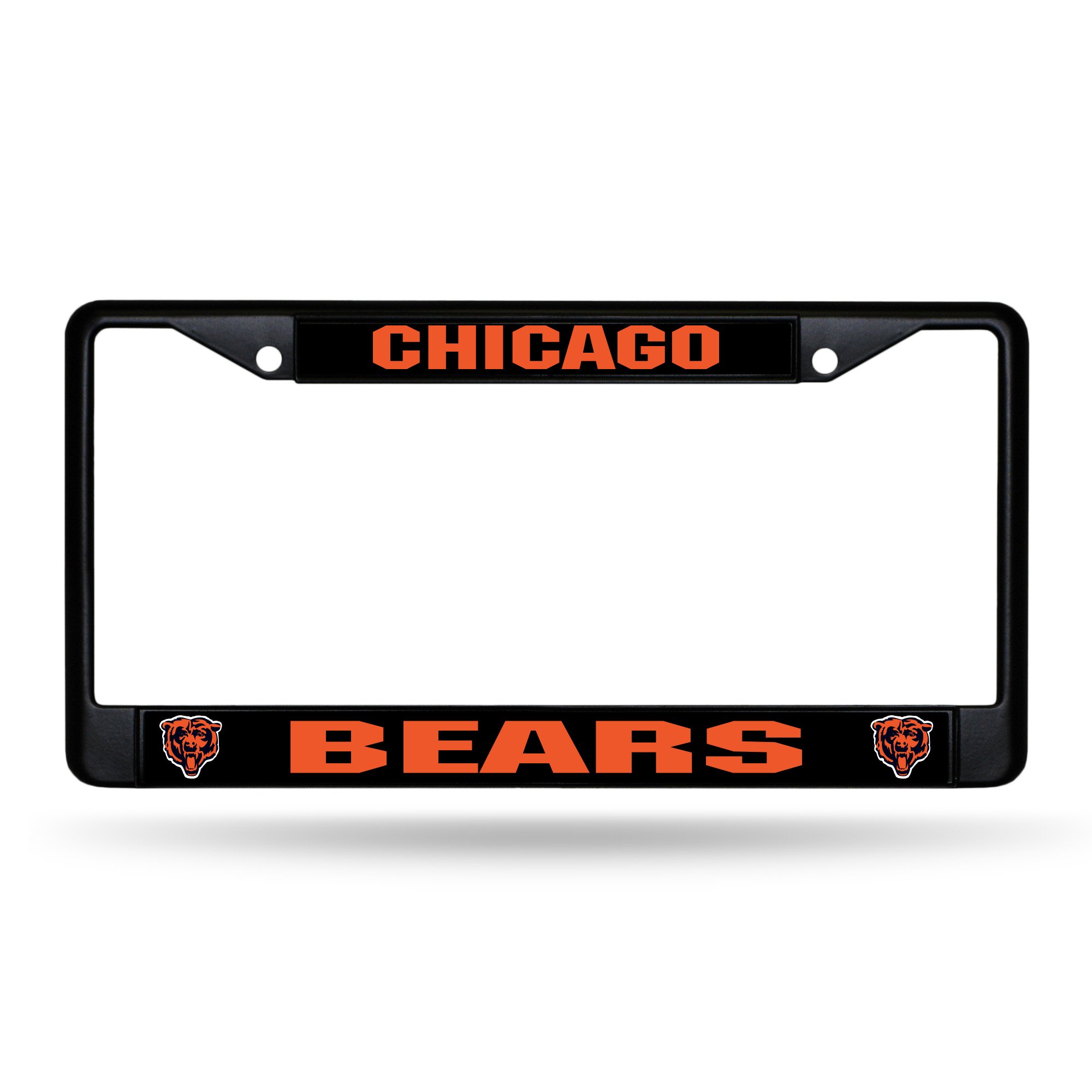 Rico Industries NFL Football Primary Black Chrome Frame with Plastic Inserts 12"