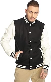 Urban Classics Oldschool College Jacket Black