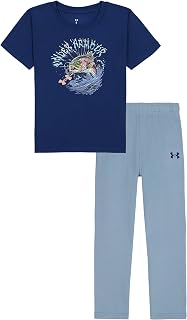 Under Armour Baby Boys Long Sleeve Jogger Shirt Set Stretchy Lightweight