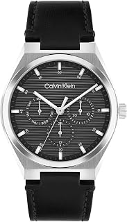 Calvin Klein CK Motion Collection Multi Dial Quartz Watch for Men - Available in Stainless Steel or Leather Strap