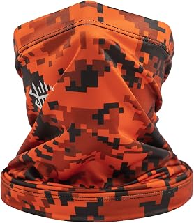 Bassdash Multifunctional Neck Gaiter, Bandana Headband, Headscarf, Face Mask UPF 50+, Multifunctional UV Protection, Magic Scarf, Elastic Headband for Riding Motorcycle Hiking Fishing