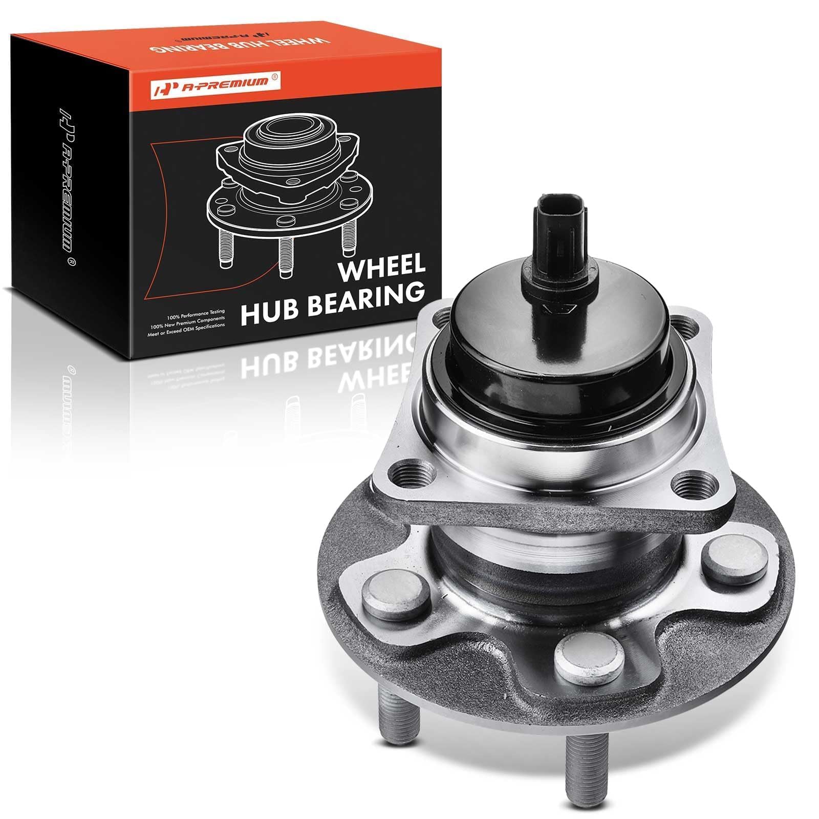 A-Premium Rear Wheel Bearing and Hub Assembly with ABS & 5-Lug | Compatible with