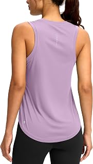 SANTINY Women's Racerback Athletic Shirt Training Tank Top