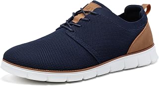 LEZTA Scarpe Uomo Eleganti in Rete Traspirante Semi-Formali per Ufficio Tempo Libero e Viaggi con Suola Morbida Sneakers