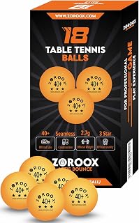 18 Premium 3 Star White/Orange High Performance Table Tennis Balls - Experience the Perfect Balance Between Speed, Spin and Control - The Choice of Champions