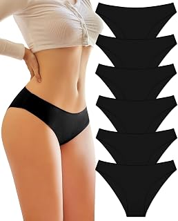 BeReady Underwear Women Cotton Ladies Knickers Multipack Pants for Women Low Rise Stretchy Briefs Breathable Hipster Panties Pack of 6