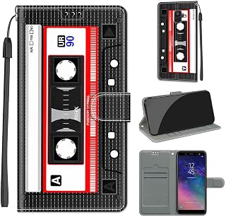 Samsung Galaxy A6 (2018) Case, with Card Slots and Kickstand Premium PU Leather Protective Bumper Case for Samsung Galaxy A6 (2018)