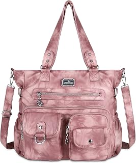 Angel Kiss Purses and Handbag for Women Soft PU Leather Shoulder Handbag Women Tote Satchel Bags Top Handle Satchel