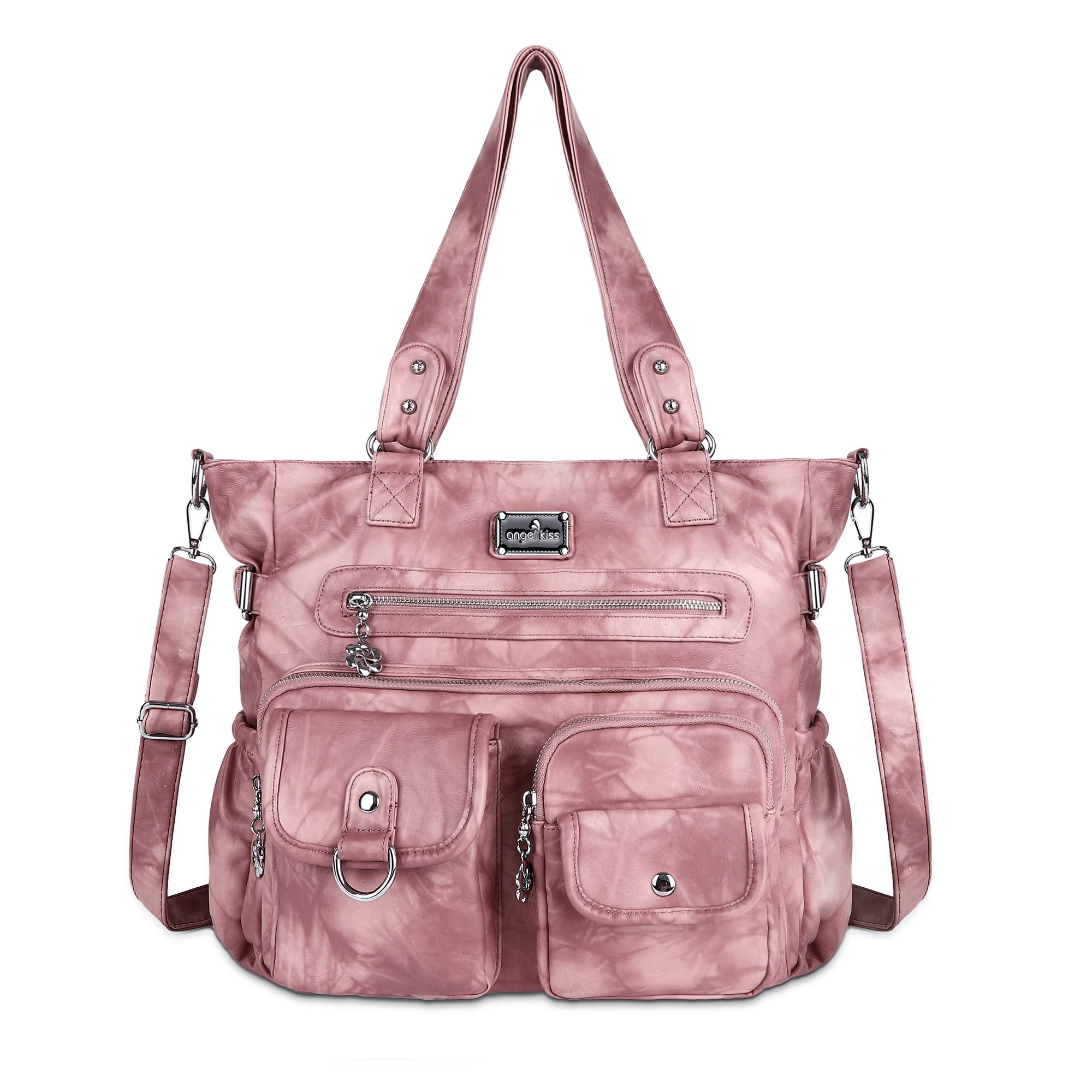 Angel Kiss Purses and Handbag for Women Soft PU Leather Shoulder Handbag Women T