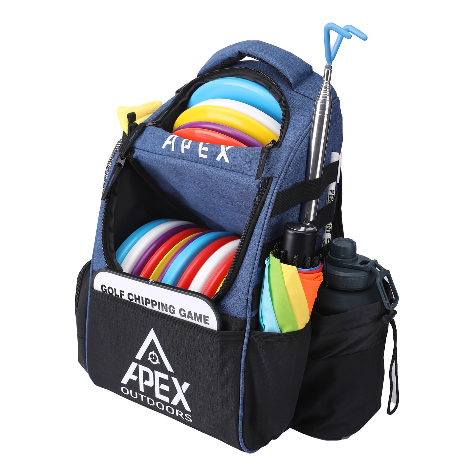 Disc Golf Bag, Large Disc Golf Backpack Holds Over 21 Discs, Durable & Lightweig